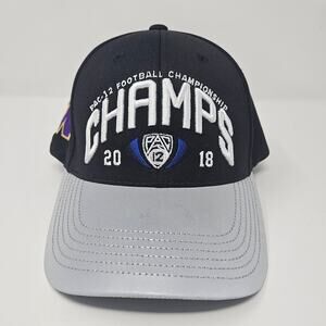 Washington Huskies Hat Cap 2018 PAC-12 Football Champions Snapback One Size